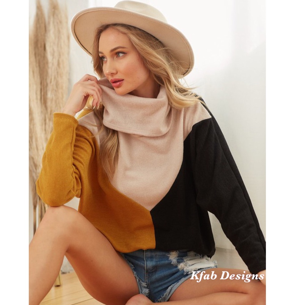 ❤️LAST 2! Sweater Knit Dolman Cowl Neck Soft Top! - Picture 4 of 6